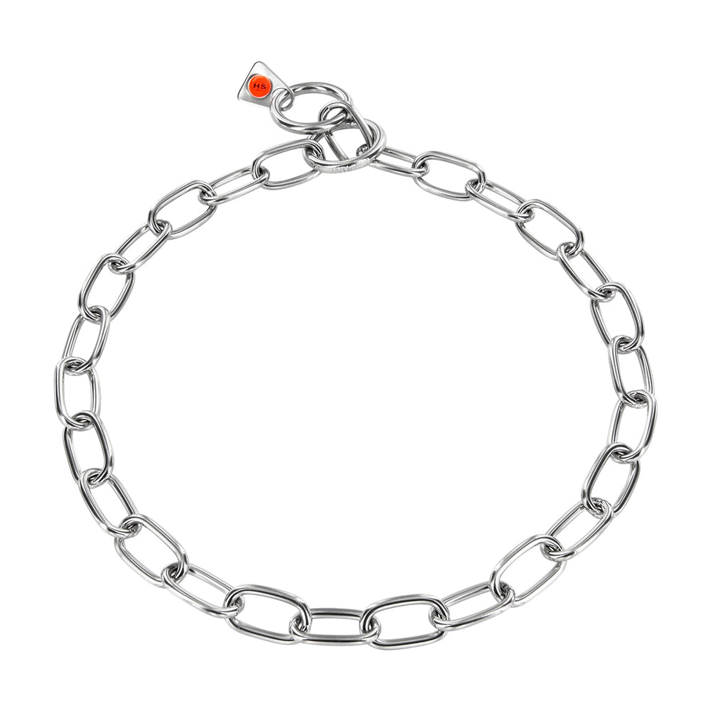 Collare in acciaio a maglie corte 3 mm